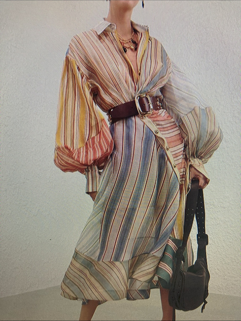 ZIMMERMANN DRESS WITH A STRIPED PATTERN